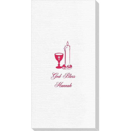 Chalice and Candle Deville Guest Towels